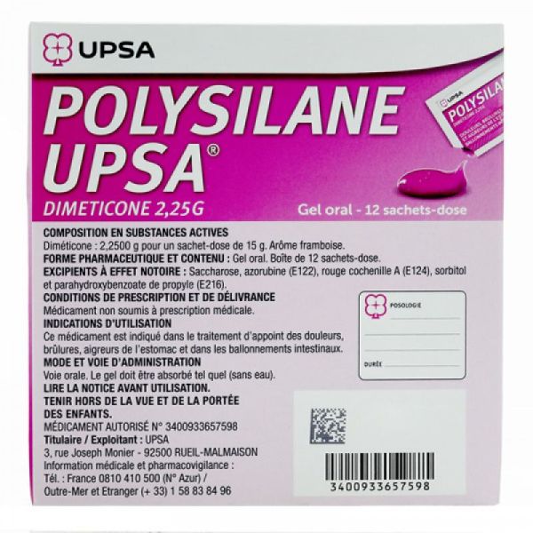 POLYSILANE UPSA gel oral en sachet-dose