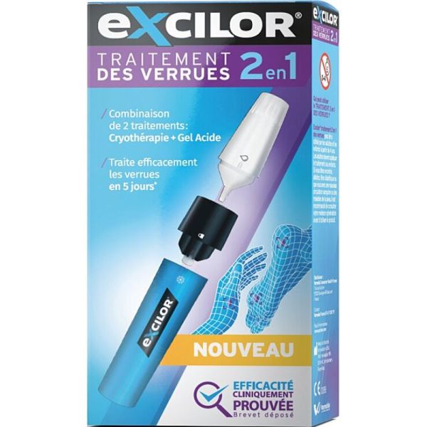 Excilor Traitement Verrue 2 En 1