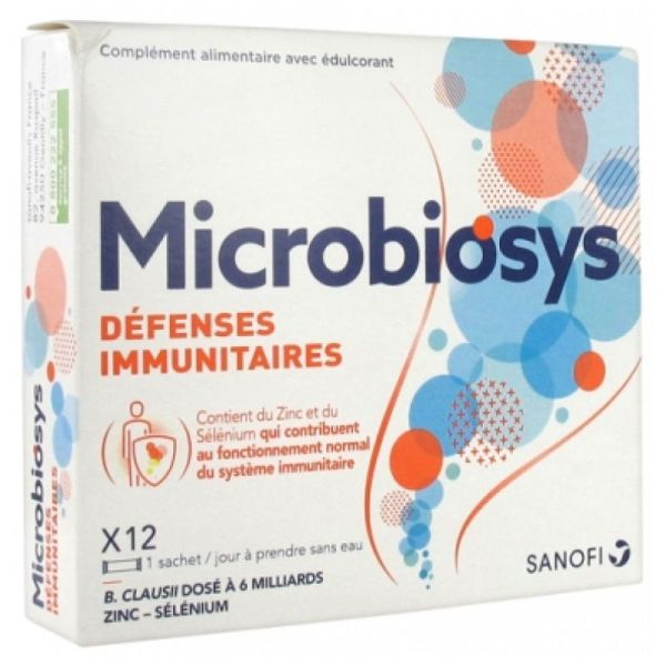 Microbiosys Defenses Immunitaires Poudre Stick x12