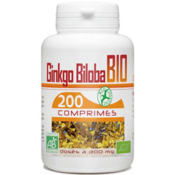 Ginkgo Biloba 300mg 200 Comprimés GPHBIO