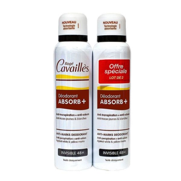 Cavailles Deo Invisible Spray 2x150ml