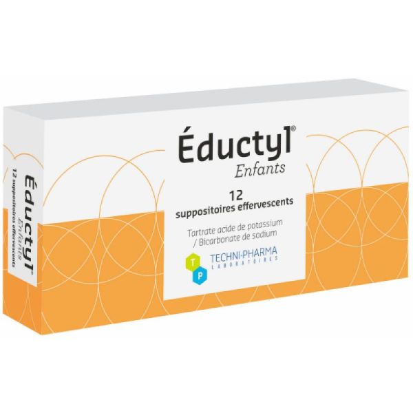 EDUCTYL ENFANTS 12 suppositoires effervescents