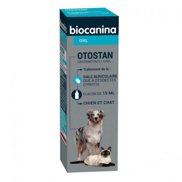 Otostan Gouttes Auriculaire chien et chat 15ml