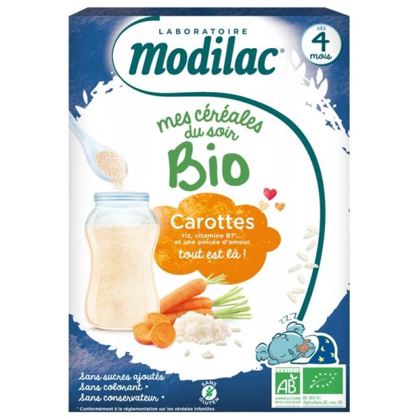 Modilac Cereales Bio Riz Carotte 250g