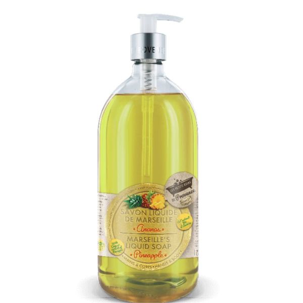 Gel Douche Savon Liquide De Marseille "ANANAS" 1L