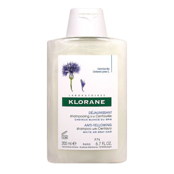 Klorane Shampoing Déjaunissant à la Centaurée 200ml