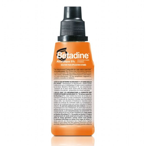 Betadine Alcoolique 5% solution 125ml