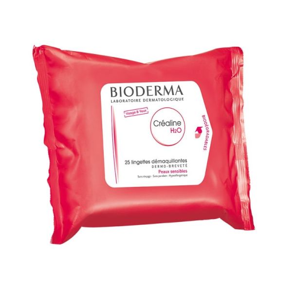 Bioderma Crealine H20 Lingette Packs 25