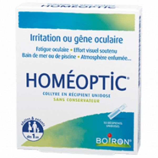 Homéoptic Collyre 10 récipients unidose de 0,4ml