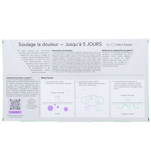 initiv biologie augmentée patch épaule x3