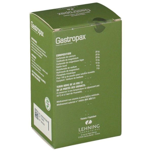 GASTROPAX, poudre pour solution buvable 100g