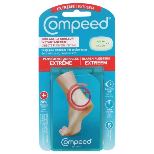 Compeed Ampoule Extreme taille moyen boite de 5