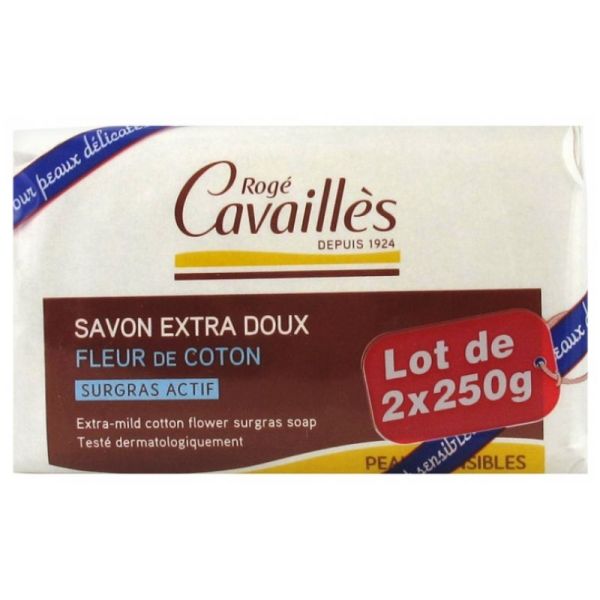 Cavailles Savon Pain Fleur Cot X2