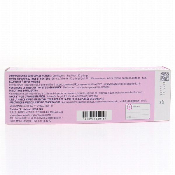 POLYSILANE UPSA gel oral en tube