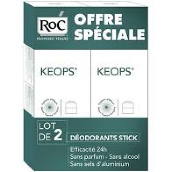 Keops Deodorant Stick Gel Lot De 2