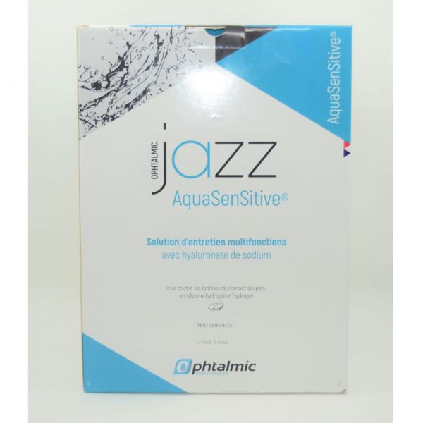 JAZZ aquasensitive solution d'entretien lentilles tripack