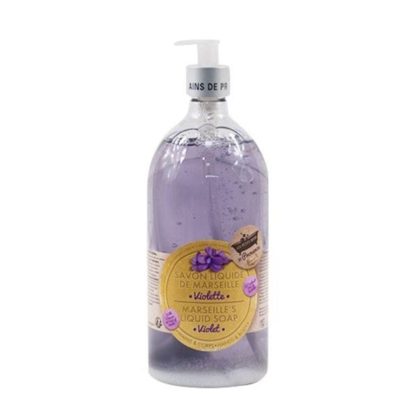 Gel Douche Savon liquide de Marseille "VIOLETTE" 1L