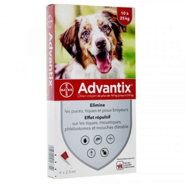 Advantix Moyen Chien 4 Pipettes