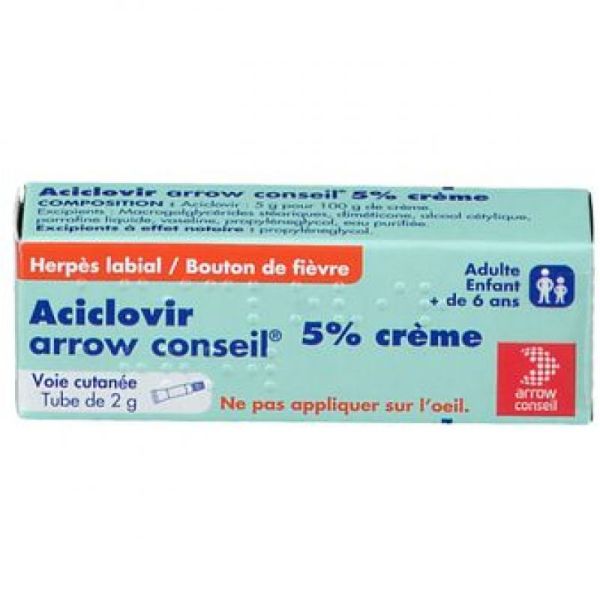 Aciclovir 5 Arrow Creme Tube 2g