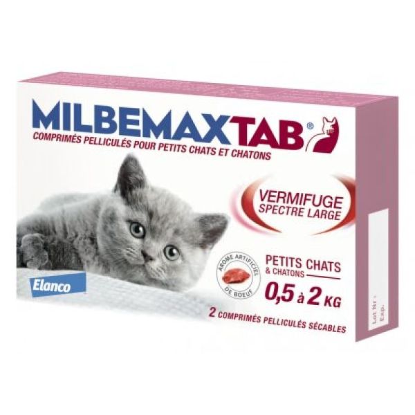 Milbemaxtab Chaton 2 comprimés