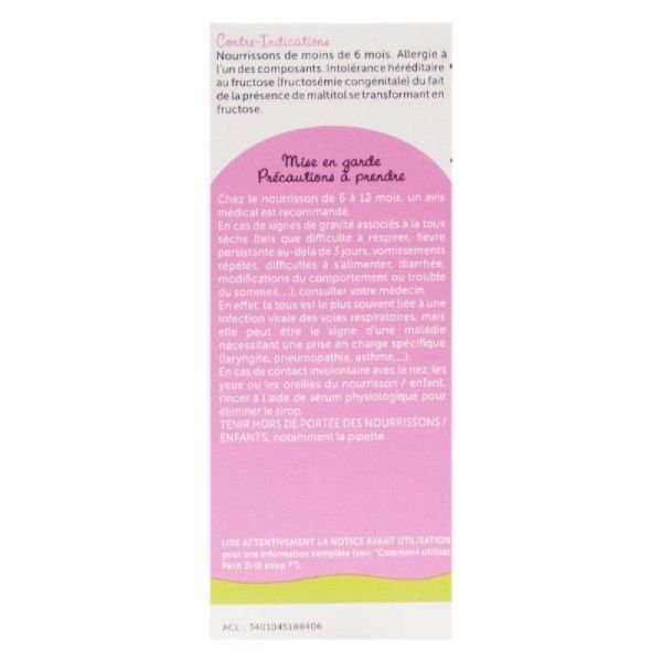 Petit Drill Toux seches sirop 125ml