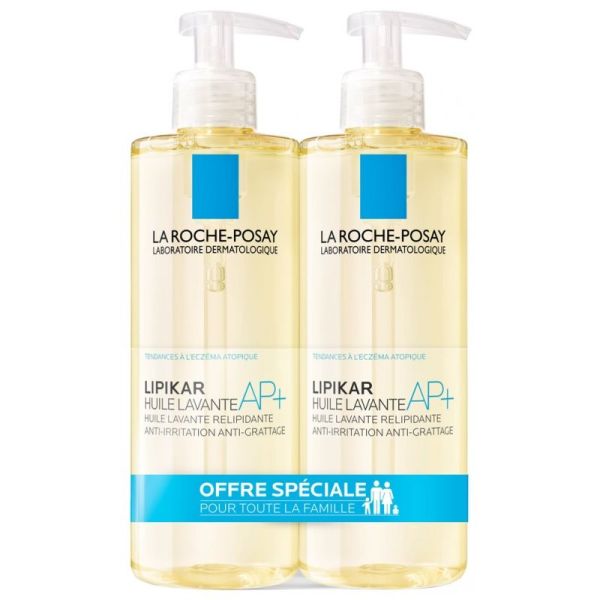 La Roche Posay Lipikar Huile Apaisante 400ml X2