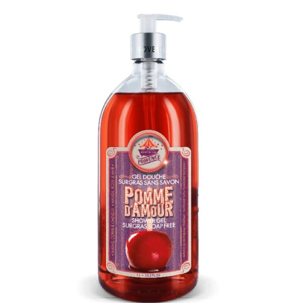 Gel Douche Surgras Sans savon "POMME D'AMOUR" 1L