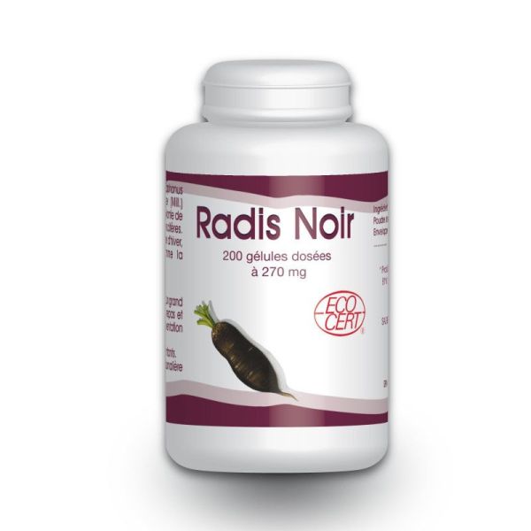 Radis Noir 200 Gelules ecocert GPH