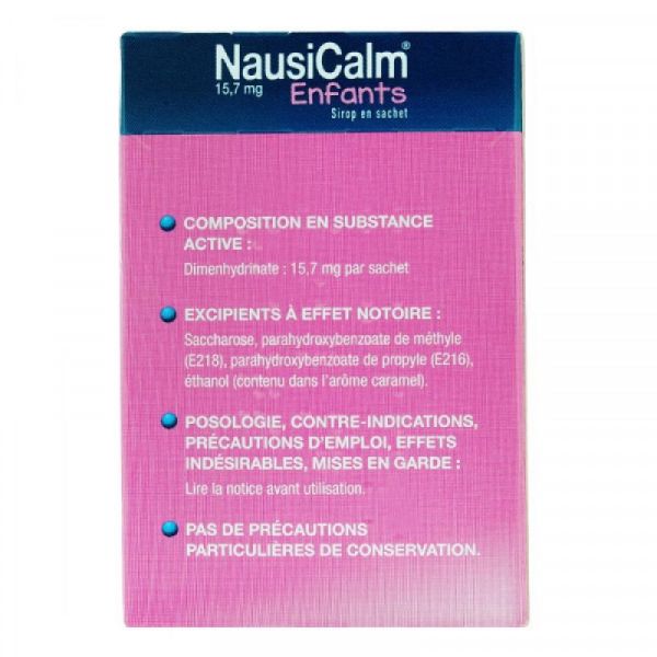 NAUSICALM 15,7 mg ENFANTS sirop en sachet