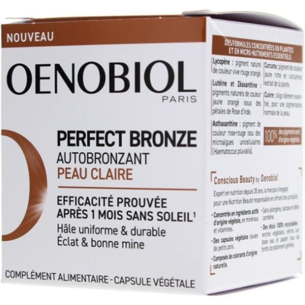 OENOBIOL PERFECT BRONZE Autobronzant Peau Claire