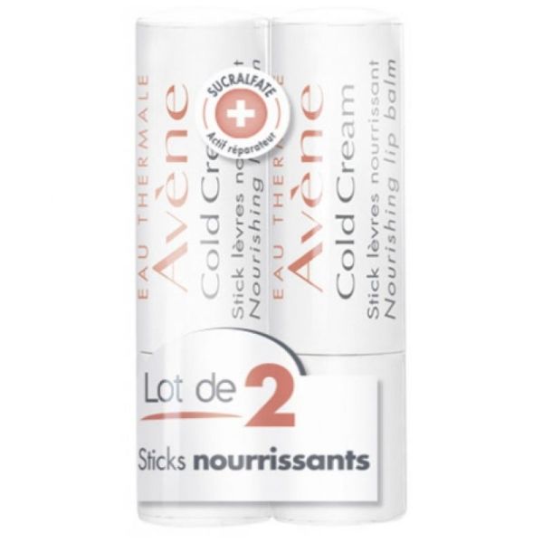 Avène Cold Cream stick lèvres nourissantes 2x4g