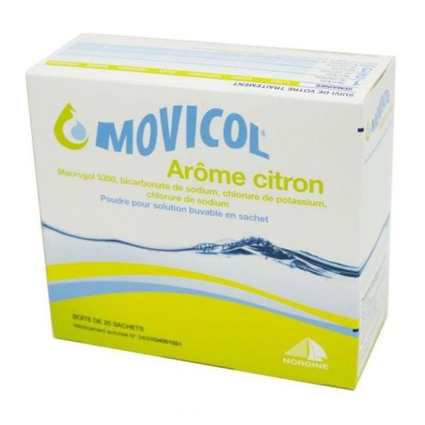 Movicol Citron Poudre 20 Sachets