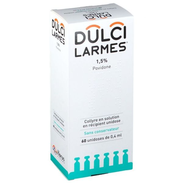 DULCILARMES 1,5 %, collyre en solution en récipient unidose x60