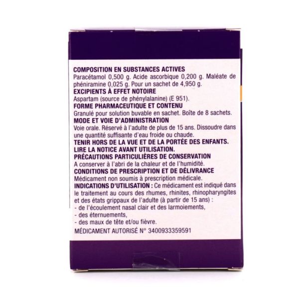 FERVEX ADULTES FRAMBOISE granulés pour solution buvable en sachet